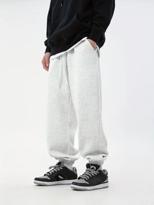 PROGENY Solid Men White Track Pants