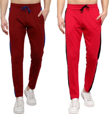 DIAZ Solid Men Multicolor Track Pants