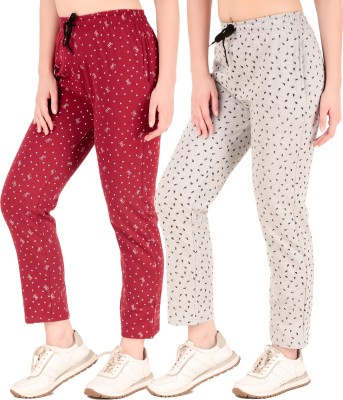 Kiba Retail Printed Women Multicolor Track Pants