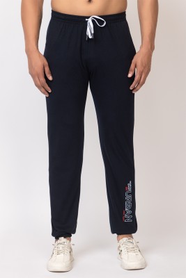 COZYCOVE Printed Men Dark Blue Track Pants