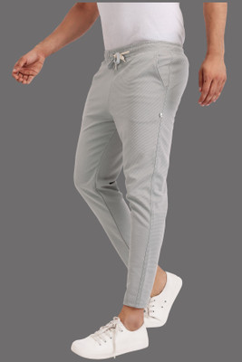 Z-DEVIL Solid Men Grey Track Pants