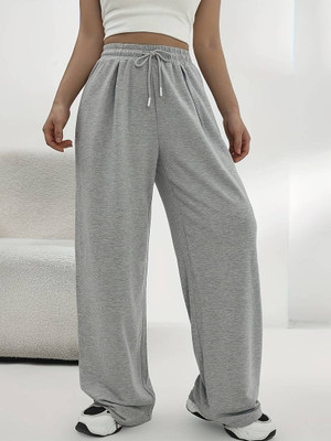 Dockstreet Loose Fit Women Grey Trousers