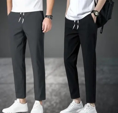 Solid Men Multicolor Track Pants