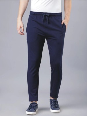 JMP Solid Men Blue Track Pants