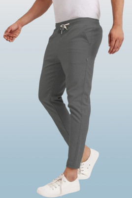 HouseOfCommon Solid Men Grey Track Pants