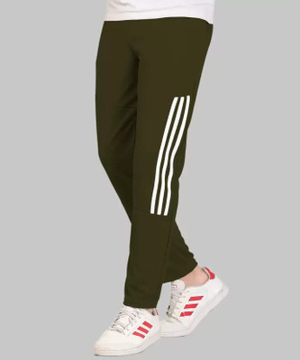 OHGORY Striped Men Light Green Track Pants