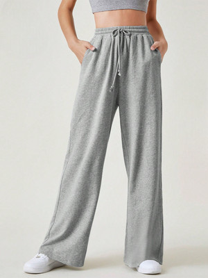 Dockstreet Loose Fit Women Grey Trousers