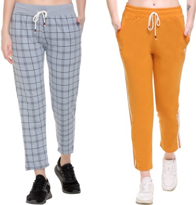 S.L. Madhok Checkered, Striped Women Multicolor Track Pants