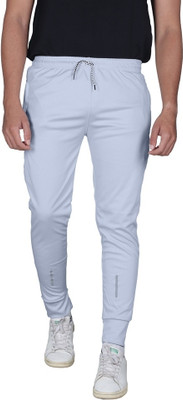 DRB CREATION Solid Men Grey Track Pants