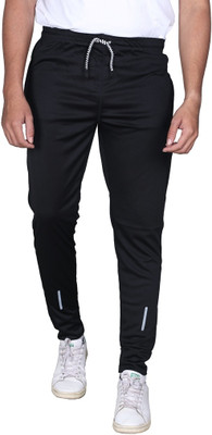 GAJAVU Solid Men Black Track Pants