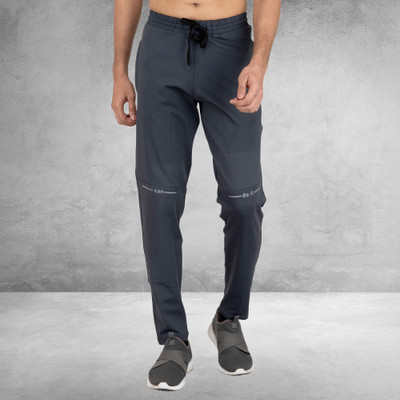 DIHOX Solid Men Grey Track Pants
