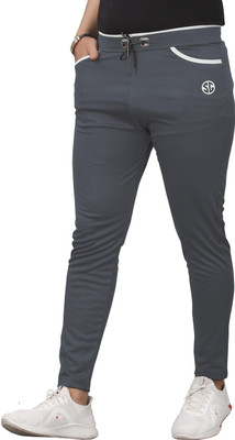 LEBOWSKI Solid Men Grey Track Pants