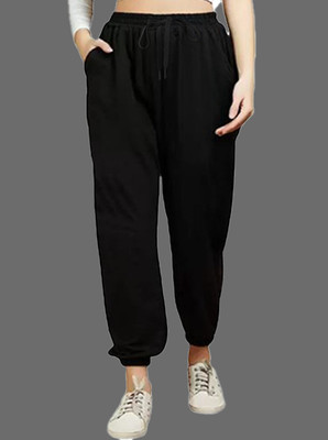 My Swag Solid Women Black Track Pants