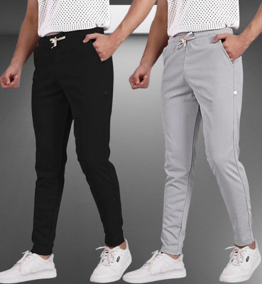 EnStore Solid, Printed Men Multicolor Track Pants