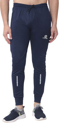 EnStore Solid, Printed Men Black Track Pants