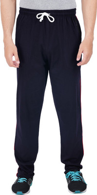 FEEL TRACK Solid Men Dark Blue Track Pants