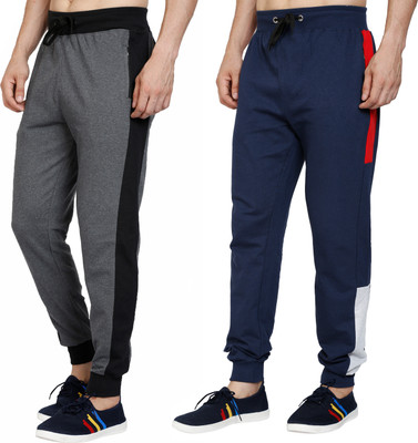 Color Block Men Multicolor Track Pants