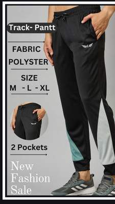 Chrome & Coral Colorblock Men Multicolor Track Pants