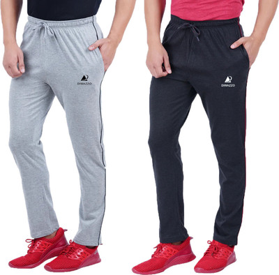 Diwazzo Solid Men Silver, Grey Track Pants