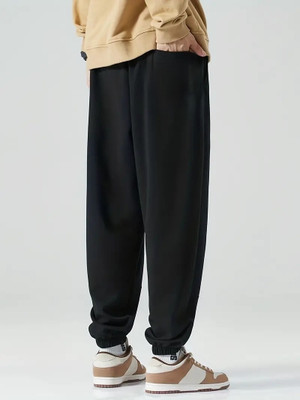PROGENY Solid Men Black Track Pants