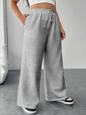 Dockstreet Loose Fit Women Grey Trousers