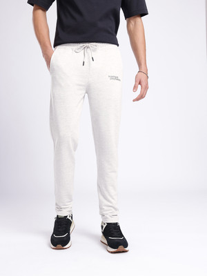 MXN Solid Men White Track Pants