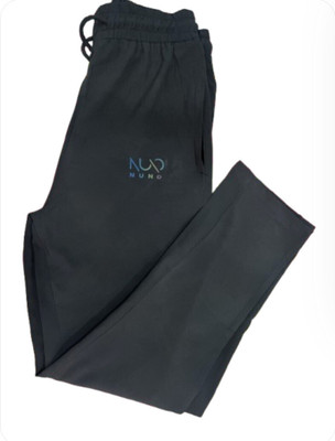 NUNO Solid Men Black Track Pants