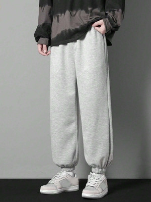 PROGENY Solid Men Grey Track Pants