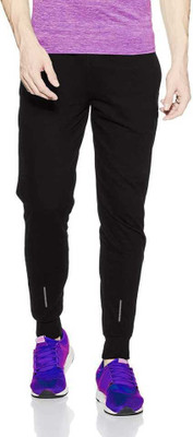 dissly Solid Men Black Track Pants