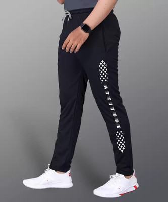 MnB Solid Men Black Track Pants