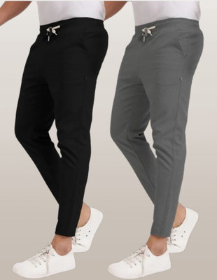 HouseOfCommon Solid Men Multicolor Track Pants