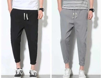 CIAGO STYLE Self Design Men Black, Grey Track Pants