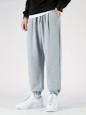 PROGENY Solid Men Grey Track Pants