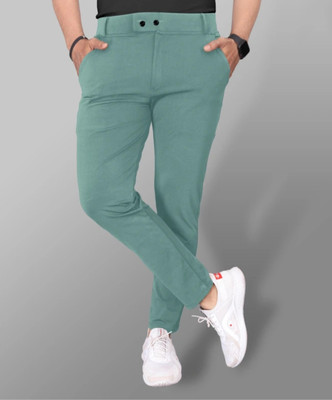 BONSAIPLUS Solid Men Grey Track Pants
