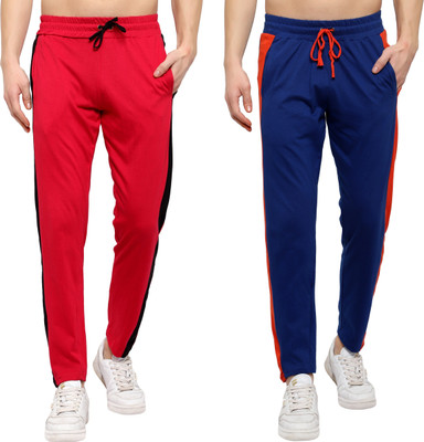 DIAZ Solid Men Multicolor Track Pants