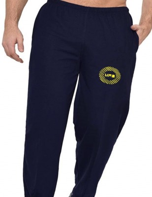 MRB Self Design Men Blue Track Pants