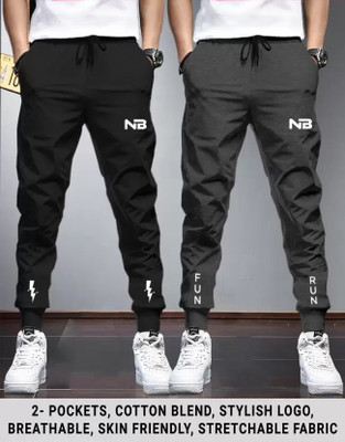 Conway Printed Men Black, Grey Track Pants