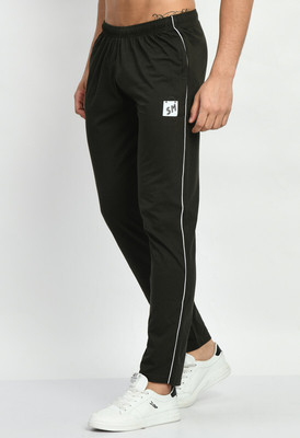 ShopMore Solid Men Light Green Track Pants