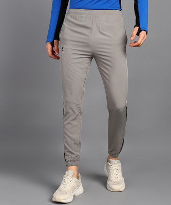 Moda Rapido Solid Men Silver Track Pants