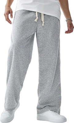 Dockstreet Loose Fit Men Grey Trousers
