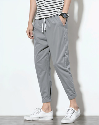 Suzaro Solid Men Grey Track Pants
