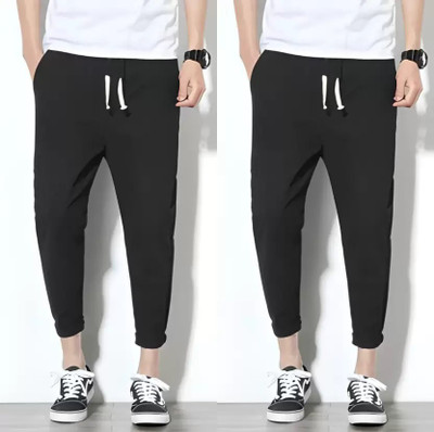 FASHION SARK Solid Men Black Track Pants