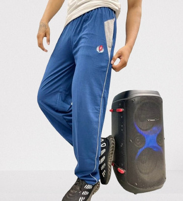 Cavora Solid Men Blue Track Pants