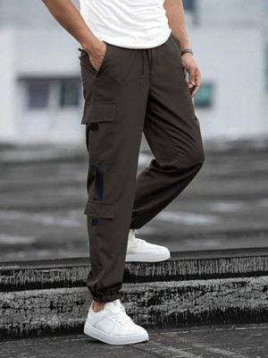 MACK JONNEY Solid Men Brown Track Pants