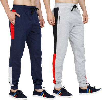 Color Block Men Multicolor Track Pants