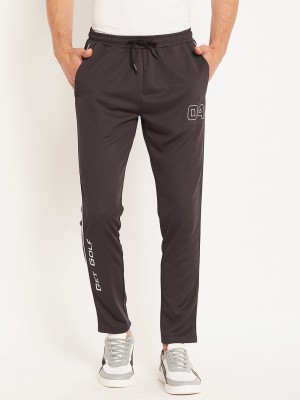 GET GOLF Printed Men Black Track Pants