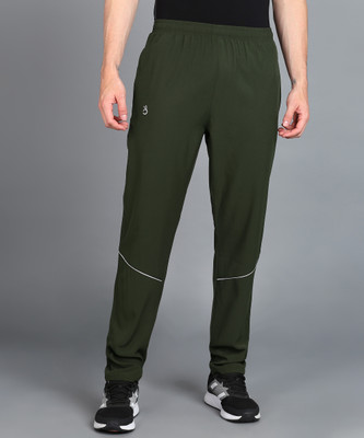 Moda Rapido Solid Men Dark Green Track Pants