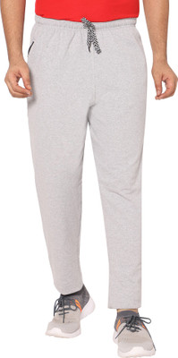 LA'eNviE Solid Men Grey Track Pants