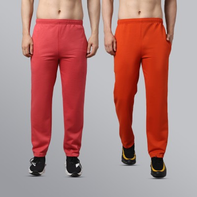 VIMAL JONNEY Solid Men Orange Track Pants