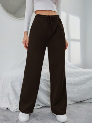 Dockstreet Loose Fit Women Brown Trousers